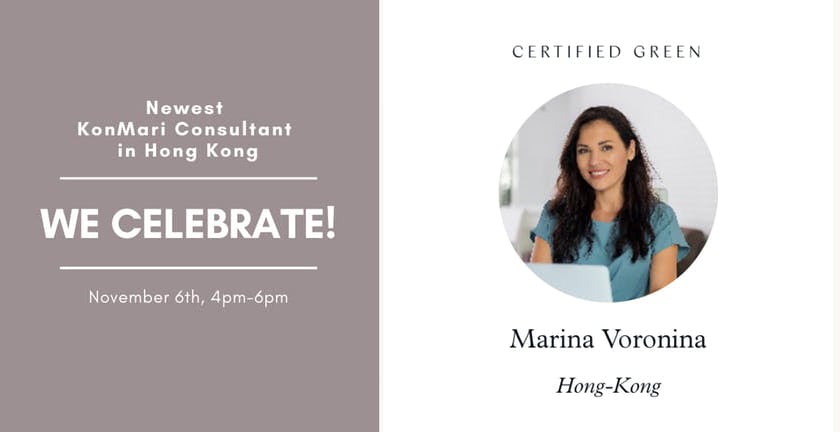 We Celebrate! The Newest KonMari Consultant in Hong Kong